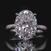 Aureline-Jewelry 5 Carat Oval Cut Lab Grown Diamond Solitaire Engagement Ring
