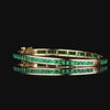 Aureline-Jewelry NOZBO Natural Emerald Bangle 18K Gold