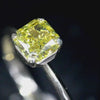 Aureline-Jewelry 1.22 Carat Radiant Fancy Vivid Yellow Lab Grown Diamond Ring