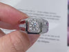 Aureline-Jewelry Round Cut Lab Grown Diamond Men's Engagement Wedding Ring
