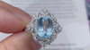 Aureline-Jewelry Aquamarine Lab-Grown Diamond Ring In 18K Gold