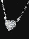 Aureline-Jewelry 6 Carat Heart-Shaped Lab-Grown Diamond Necklace