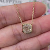 Aureline-Jewelry 2 Carat Asscher Cut Lab Diamond Pendant Necklace