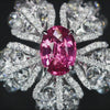 Aureline-Jewelry Lab-Grown Ruby Five-Petal Cocktail Ring In 14K Gold