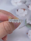 Aureline-Jewelry Lab-Grown 7 Stone Diamond Half Eternity Ring (2.1 Ct. Tw. D-F / VS-VVS)