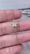 Aureline-Jewelry 0.5 ctw Pear-Shaped Floral Lab Diamonds Bracelet 18K Gold