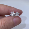 Aureline-Jewelry Blossom Lab-Grown Diamond Studs Earrings (1.50 Ct. Tw.)