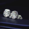 Aureline-Jewelry Round Lab Diamond Stud Earrings Four-Prong (6.00 Ct. Tw.)