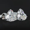 Aureline-Jewelry Heart Shape Lab Grown Diamond Studs Earrings(10.00 Ct. Tw.)