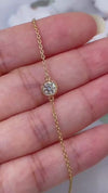Aureline-Jewelry 0.5ct Lab-Grown Diamond Bracelet 18K Yellow Gold