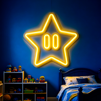 IDEASHOW-Star Neon Sign Multiple Color Options