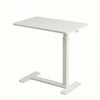 Overbed Table with Wheels Pneumatic Height Adjustable Tilting Desktop Mobile Standing Desk Rolling Laptop Desk for Bed Sofa or Hospital Use